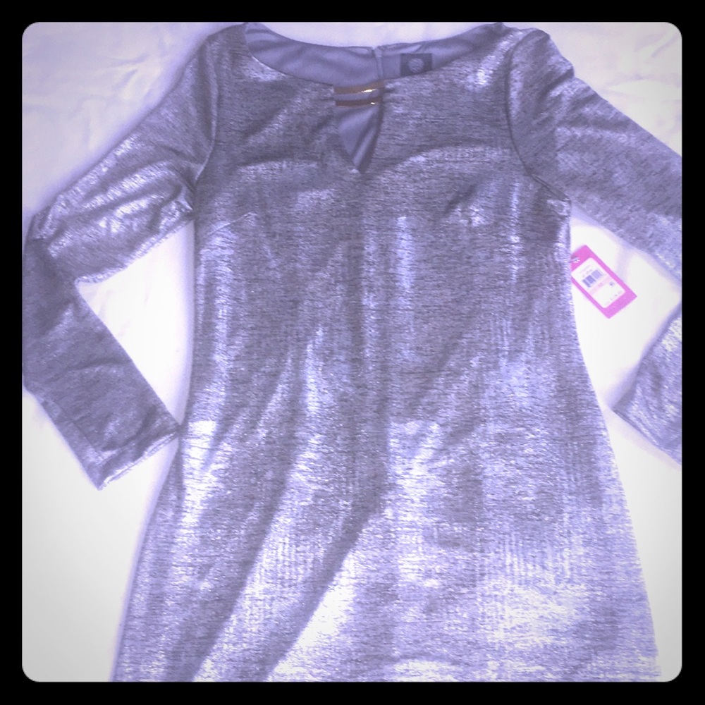 NWT Vince Camuto Silver Dress.